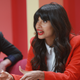 Jameela Jamil (right) with producer Marti Noxon at the Girlboss Rally on April 28.